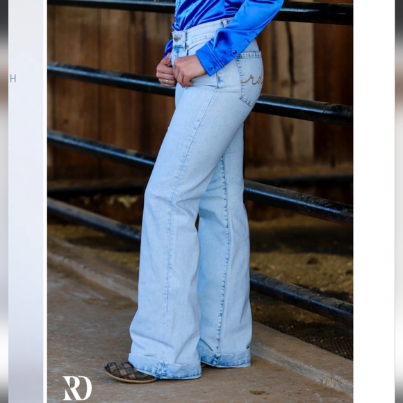 RANCH DRESS'N Fallon Taylor Signature Trouser jeans Lightwash sz XL (sz 14-16) - Picture 5 of 14